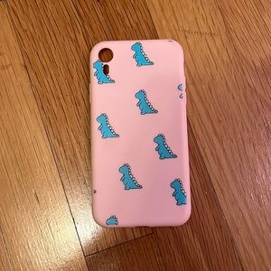 Pink and blue iPhone XR case